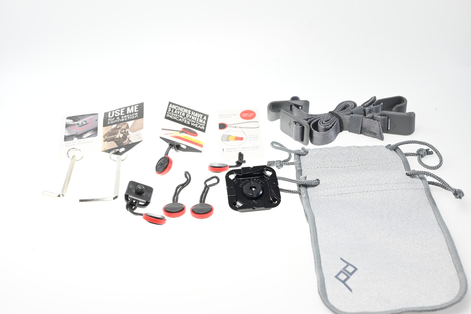 Lot of Peak Design Quick Release/Capture Clip system & accessories #G525