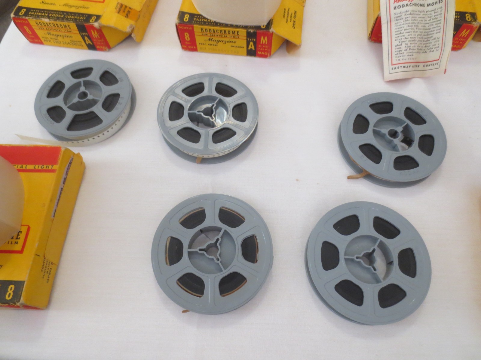Kodak Kodachrome Safety Color Film Type A 25 Ft. 8mm Magazine – Lot Of 5