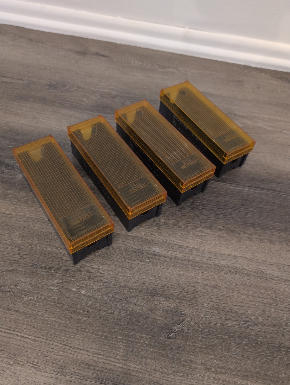 Lot of 4 Vintage Bell & Howell Micro-Fit Slide Trays