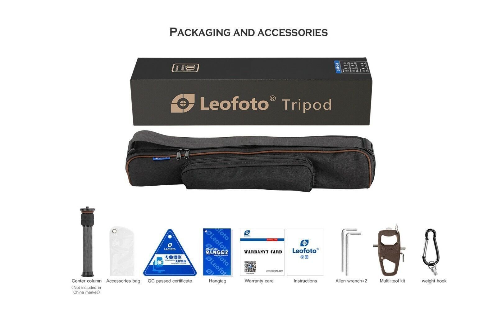 Leofoto LS-224C X Version Ranger Series Carbon Fiber Tripod for Camera