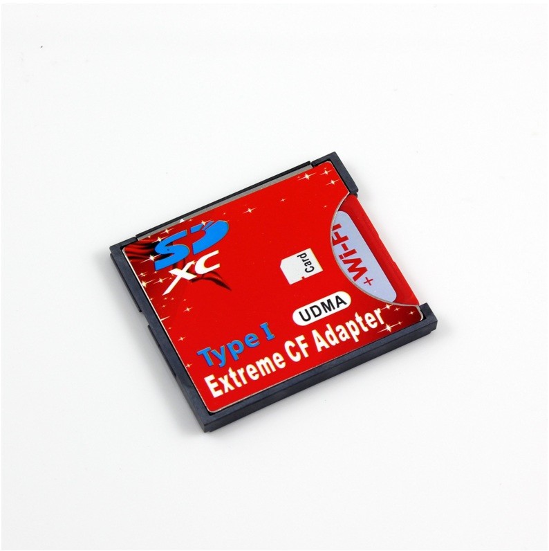 Speed SDXC SDHC SD to CF Compact Flash Memory Card Reader Adapter Type I High