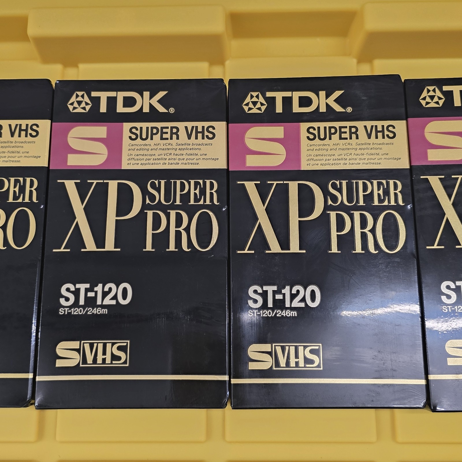4x TDK XP SUPER PRO ST-120 SVHS Blank Video/HI-FI Stereo Tape Japan NEW SEALED