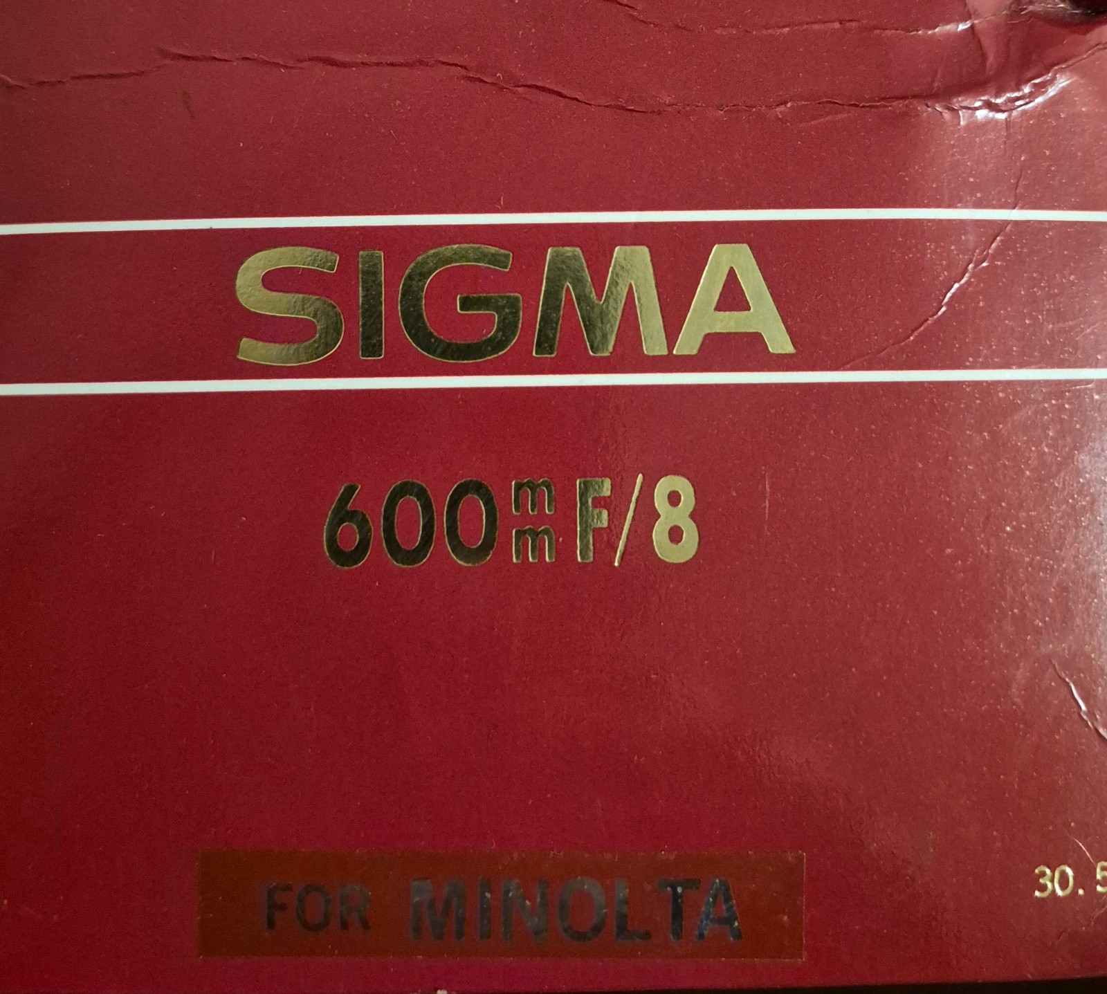 Sigma Mirror Telephoto 600mm f8 Multi Coated Manual Focus Lens for Minolta