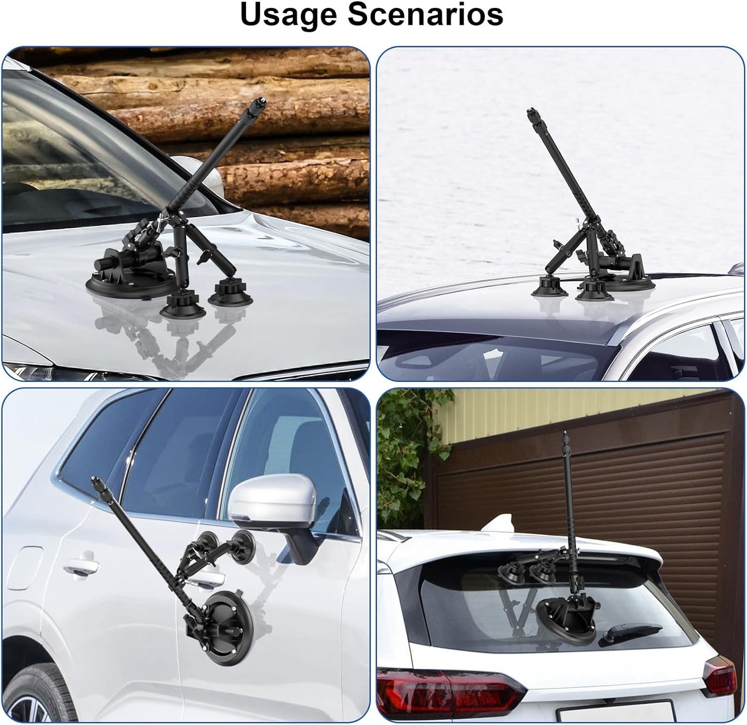 360 Camera Suction Cup Car Mount Kit for Insta360 X4/X5 /X3/Ace Pro/Go 3 NEW USA