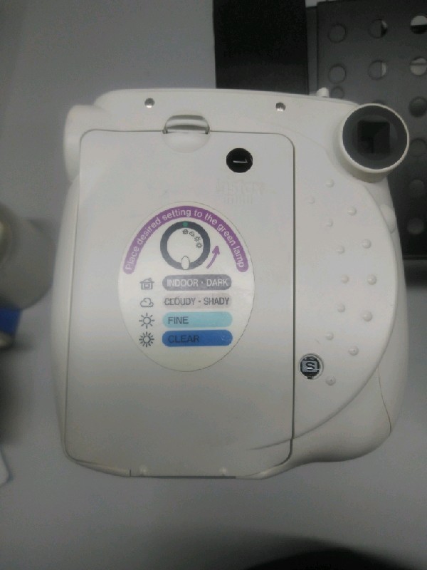 Fujifilm Instax Mini 12 Instant Film Camera Clay White Auto Exposure Compact