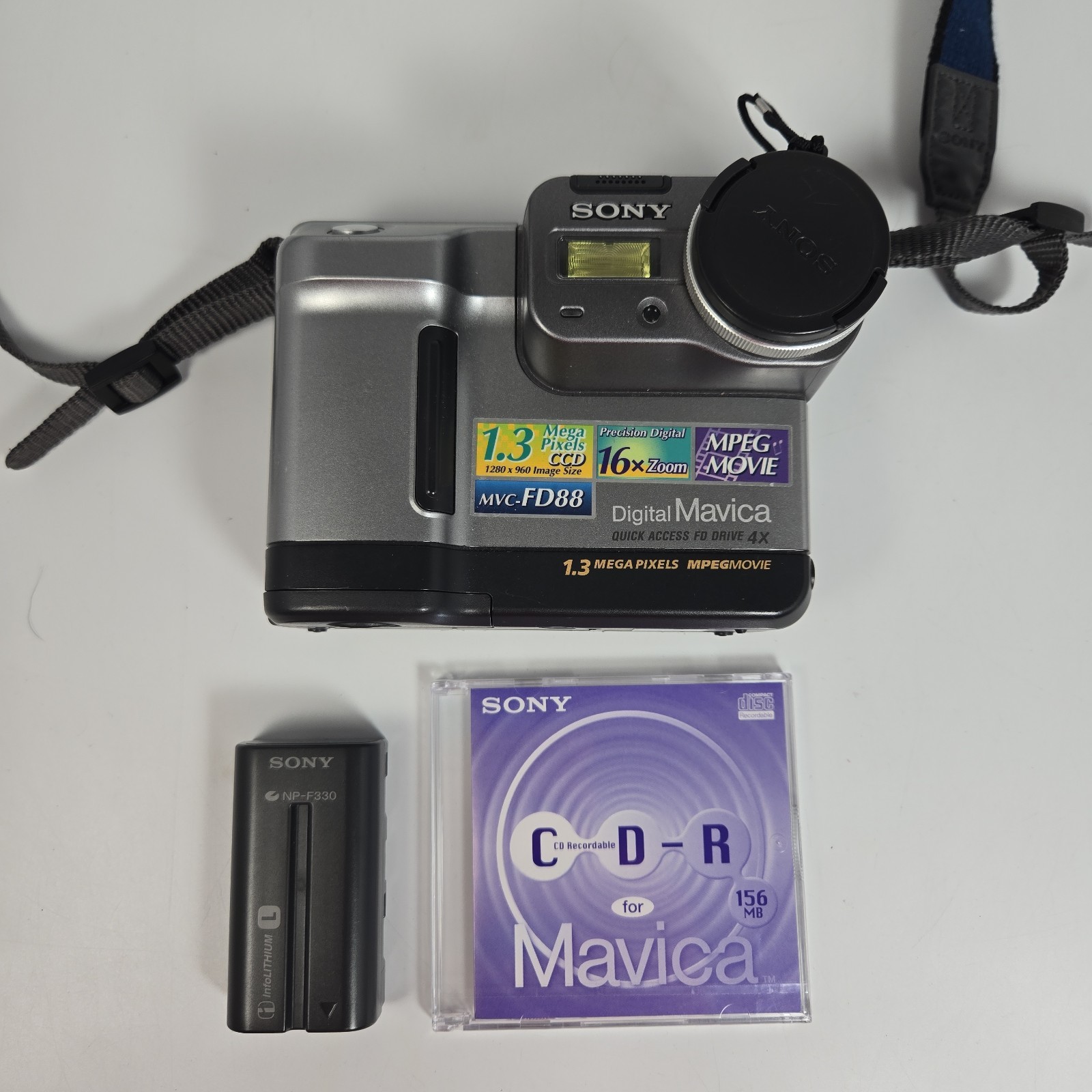 SONY Digital Mavica MVC-FD88 Still/Video Camera – No Charger