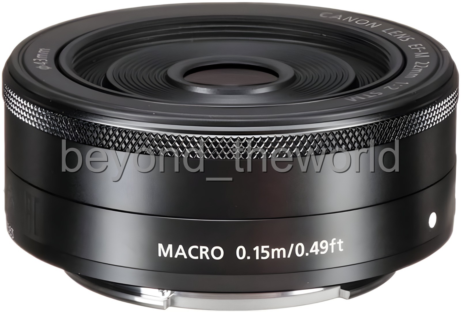[Canon] M EF-M 22mm F/2 STM Wide Angel Pancake LENS -Black (Bulk Package)