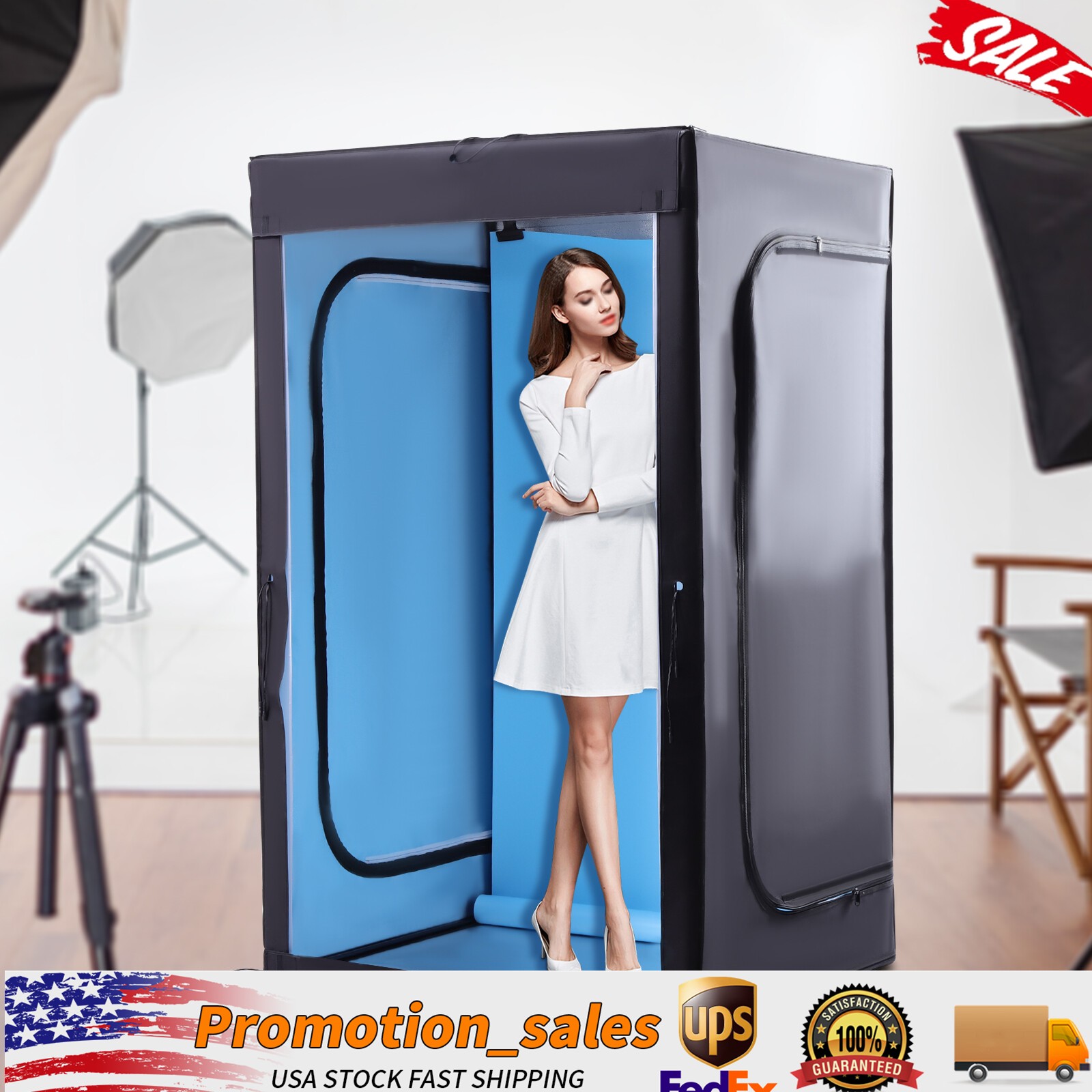 47x39x78inch Large LED Light Box Photo Tent Studio Photography Shooting Tent