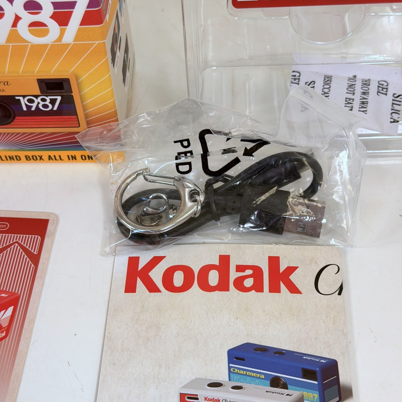 Kodak Charmera 1987 Model Keychain Digital Camera Type 02 Red CIB w 32GB Card