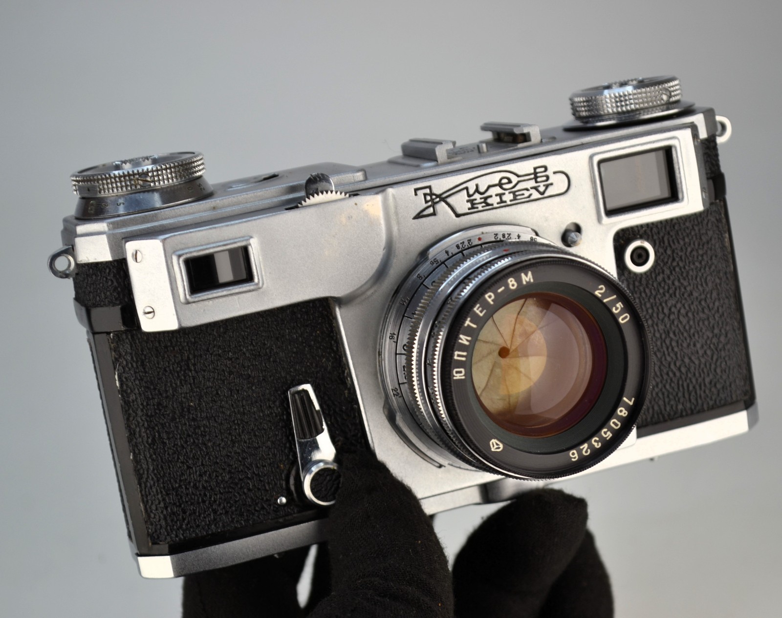 FULLY SERVICED 1978 SOVIET USSR “KIEV-4A” RF CAMERA + JUPITER-8m lens f2/53 (16)