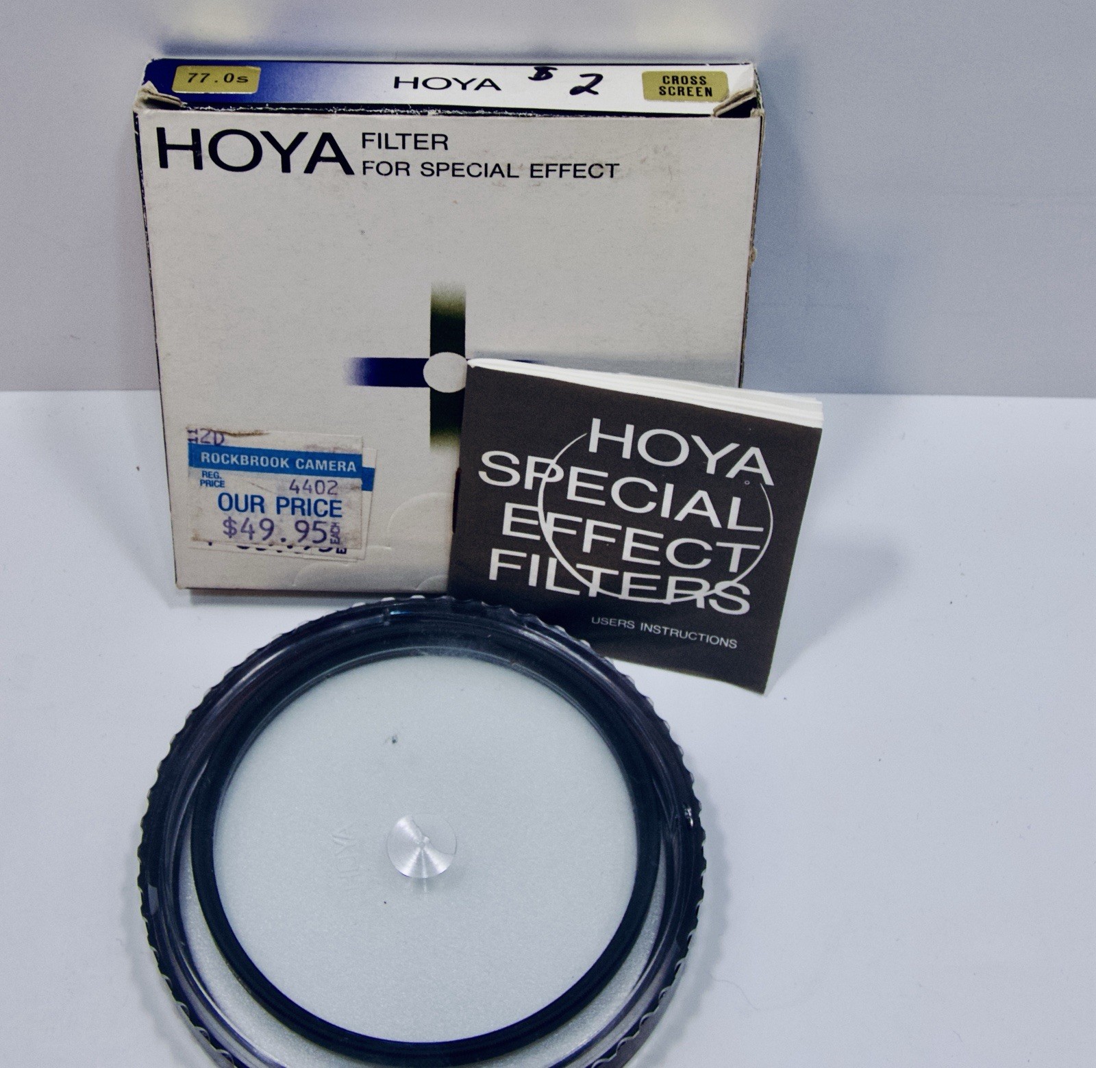 Hoya 77mm Cross Screen Glass Filter Japan New