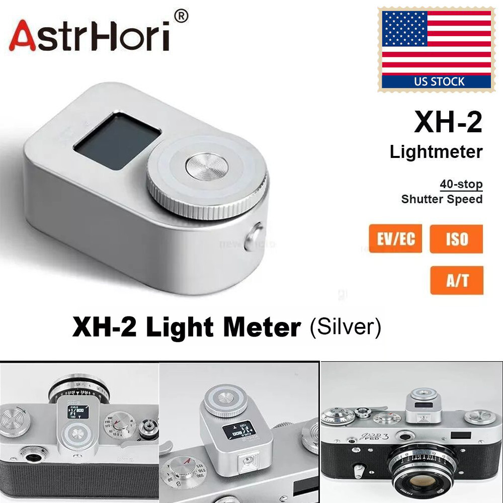 US Astrhori XH-2 Camera Light Meter OLED Screen Cold Shoe 0.66″ Real-Time Meter