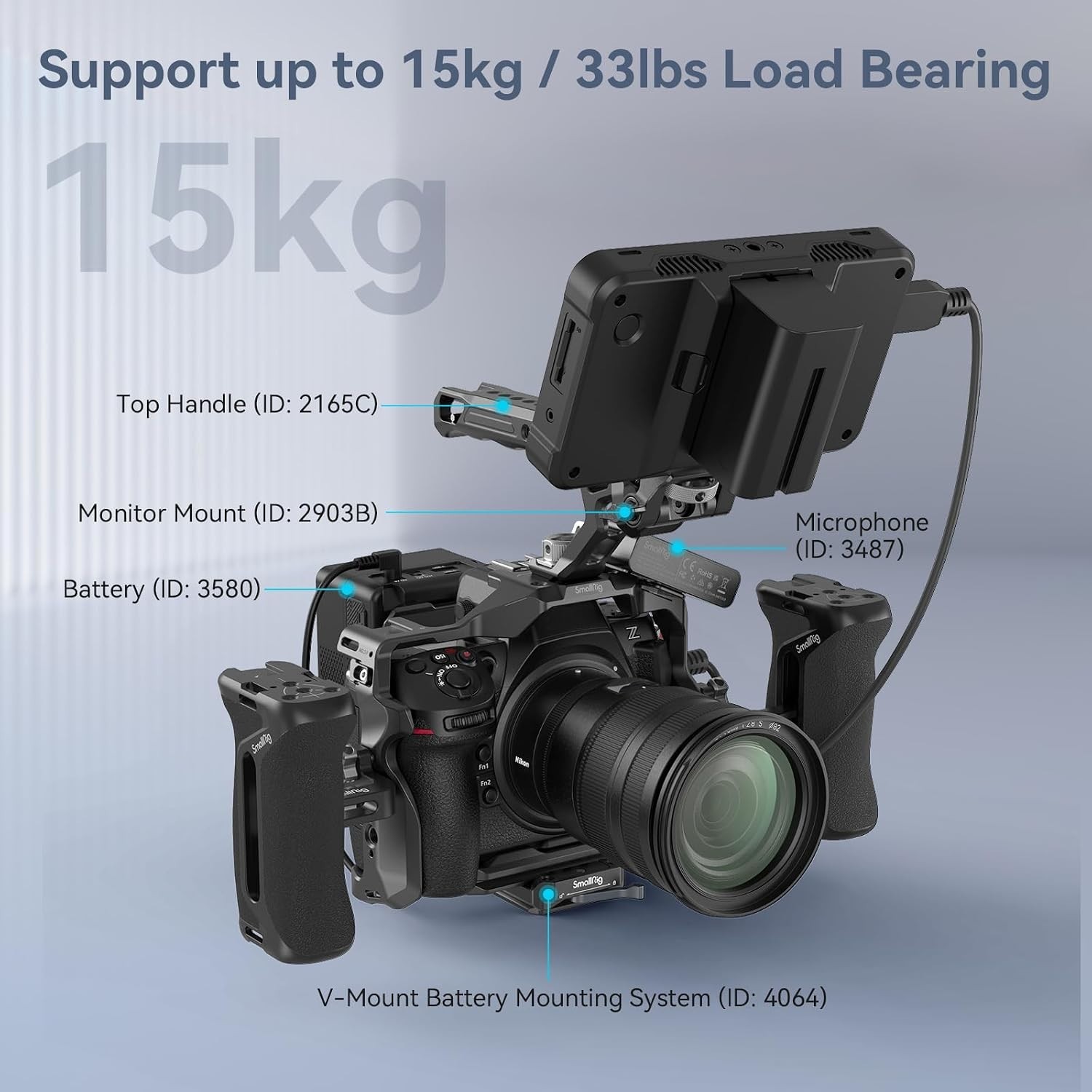 Camera Cage Accessory: Ergonomic Side Handle
