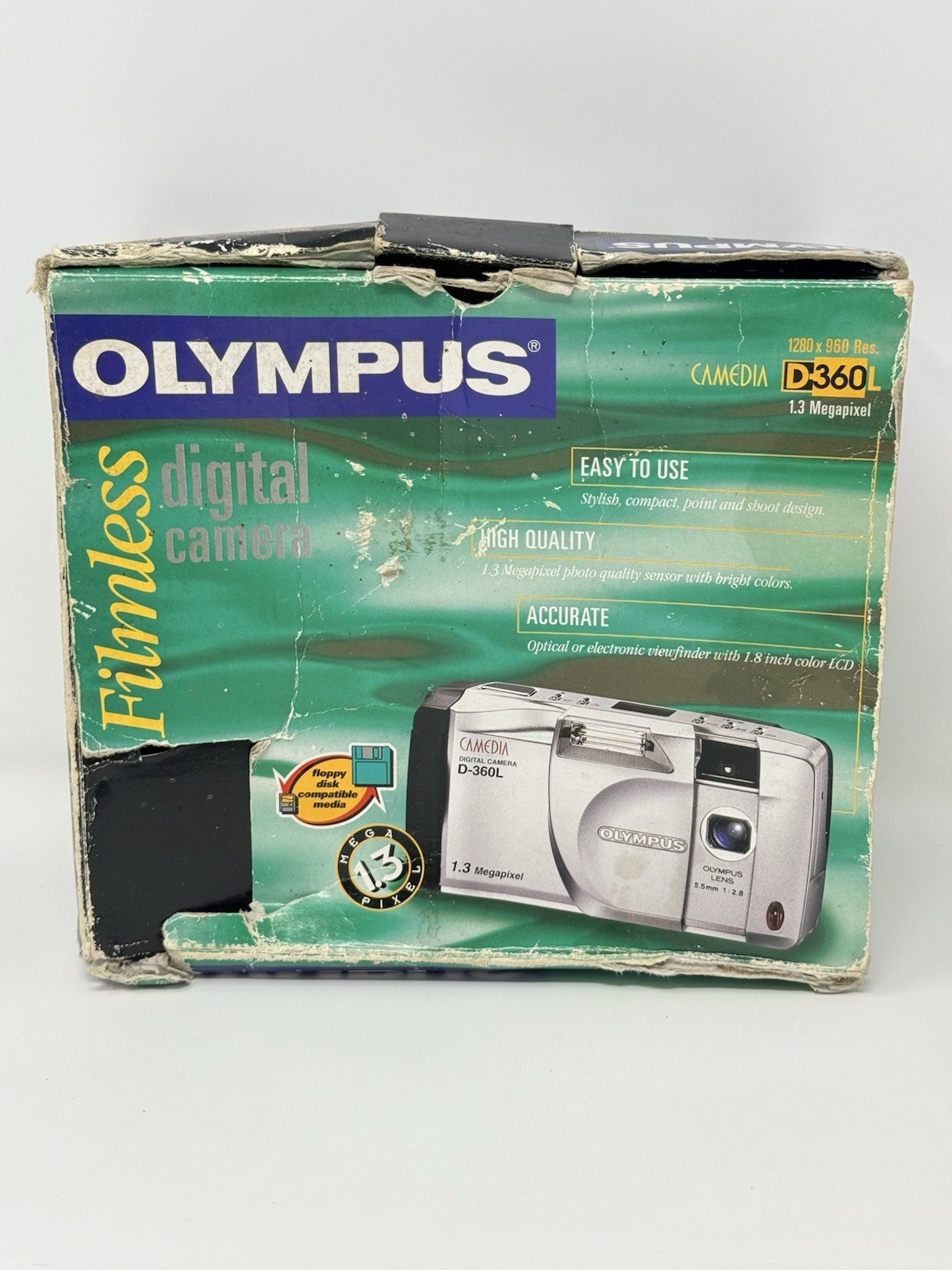 Olympus Camedia D 360 Digital Camera 1.3MP 8MB Card Tested Complete