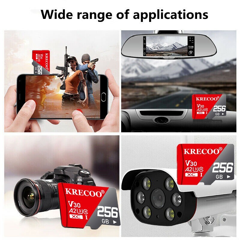 MicroSD Card Ultra Memory 256GB 1TB TF for Phone Tablet Dash Security Camera Lot
