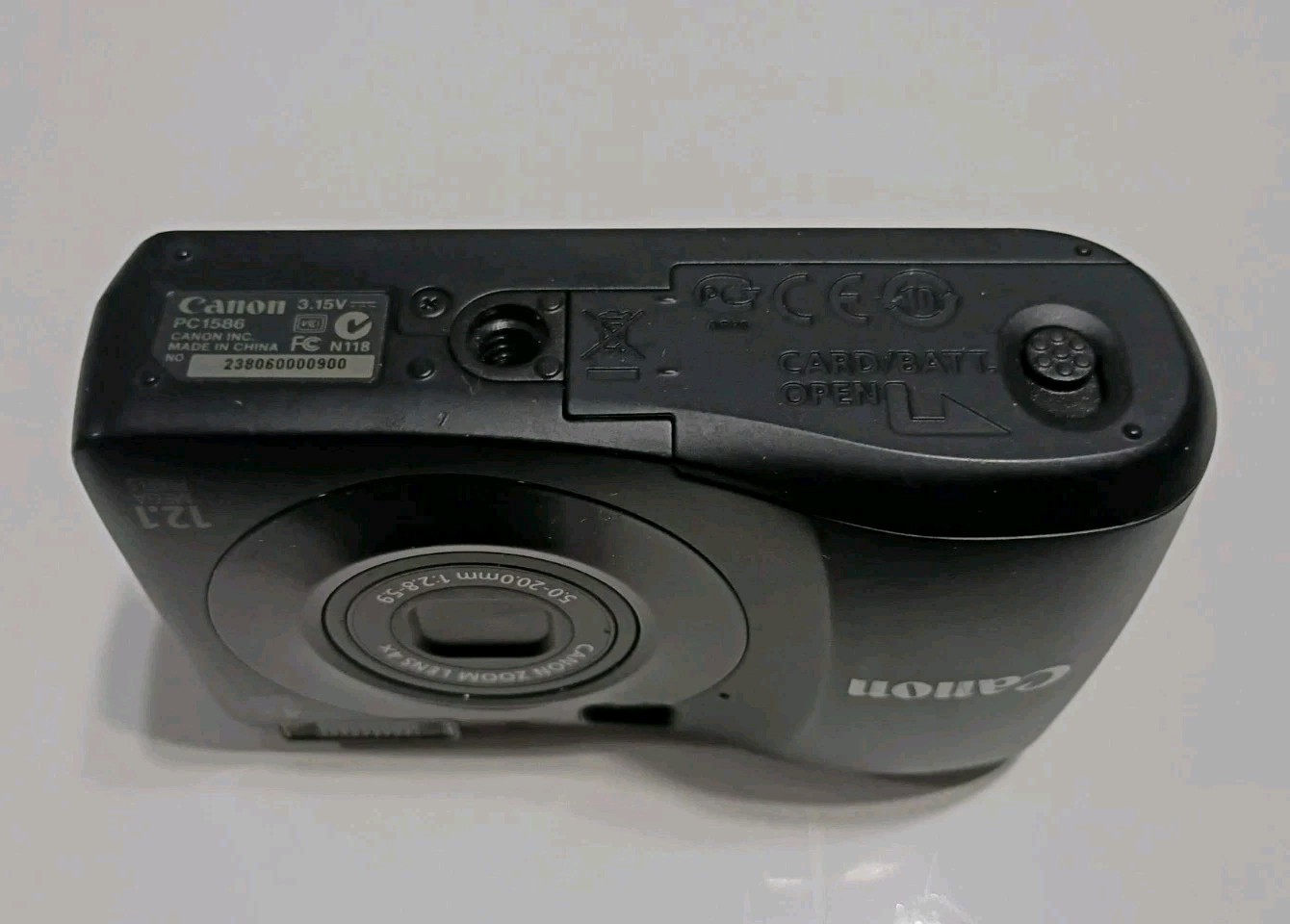 Canon PowerShot A1200 12.1MP 4x Optical Zoom Digital Camera Black Tested Works