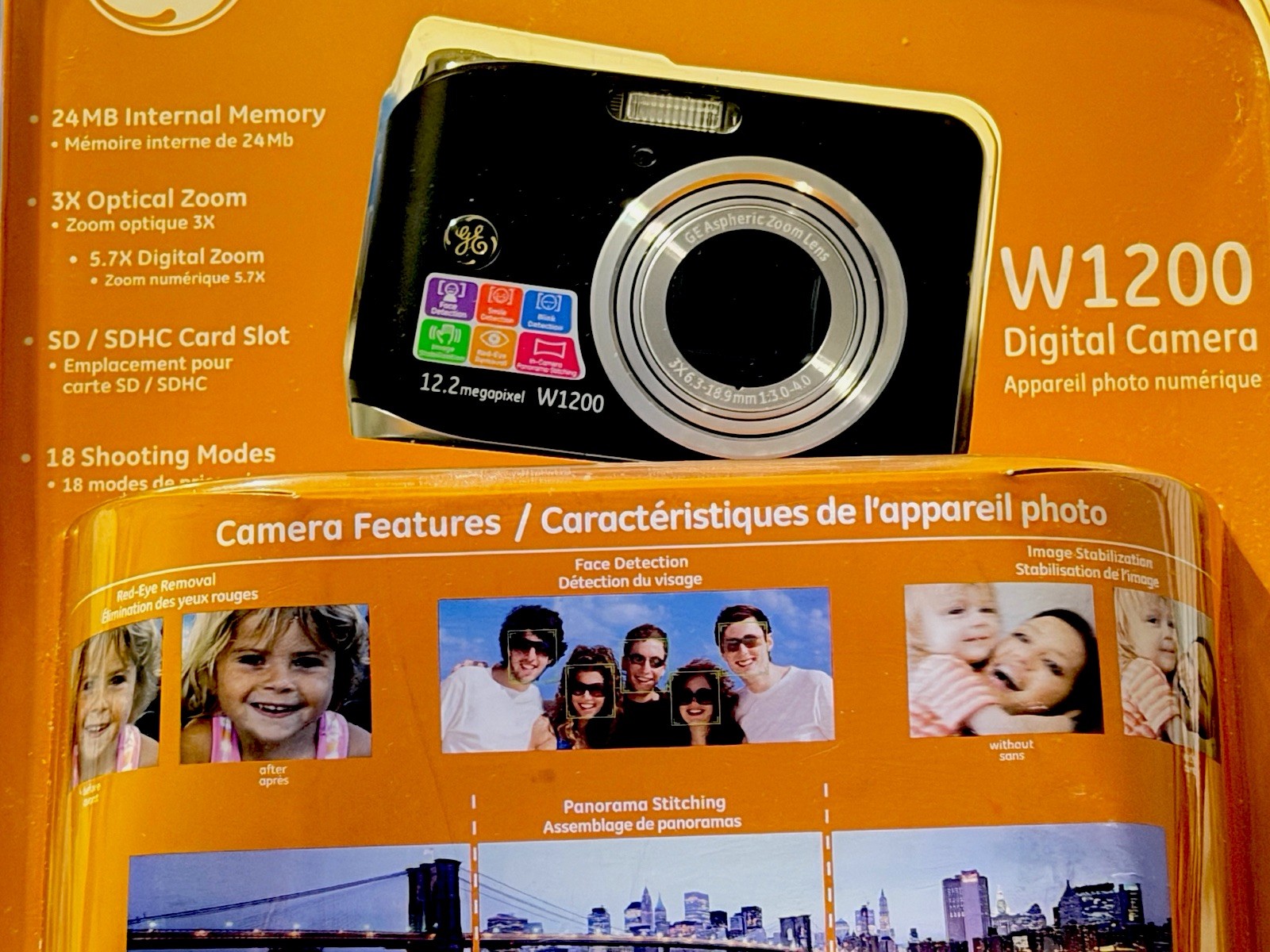 GE W1200 Digital Camera Sealed 12.2MP 3X Zoom NIB New Old Stock
