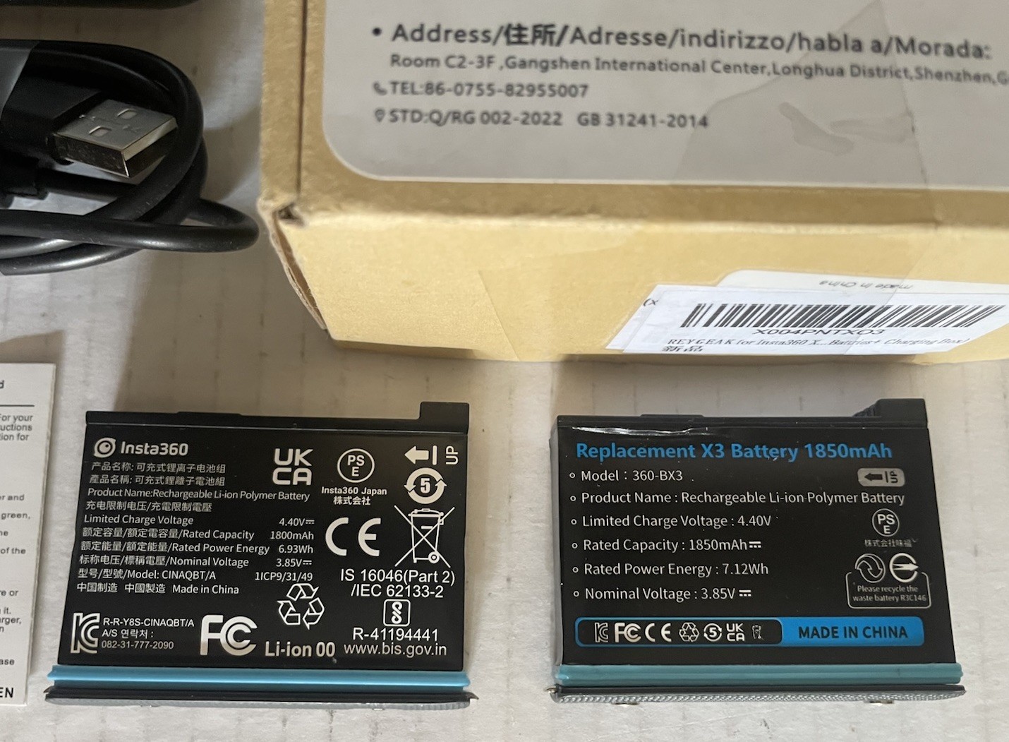 Replacement Battery and Charger Hub for Insta One X3