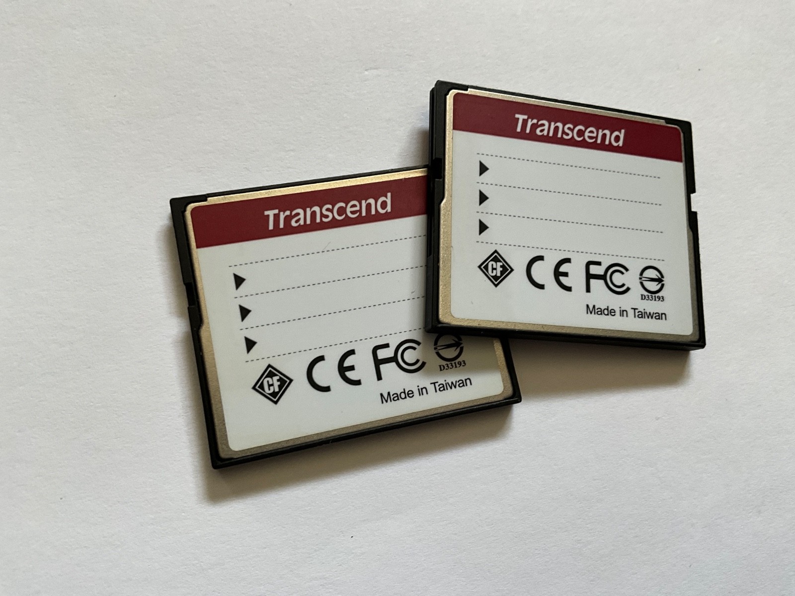 Lot 2pcs 4gb Transcend industrial Compactflash memory card NIKON CANON CF DSLR