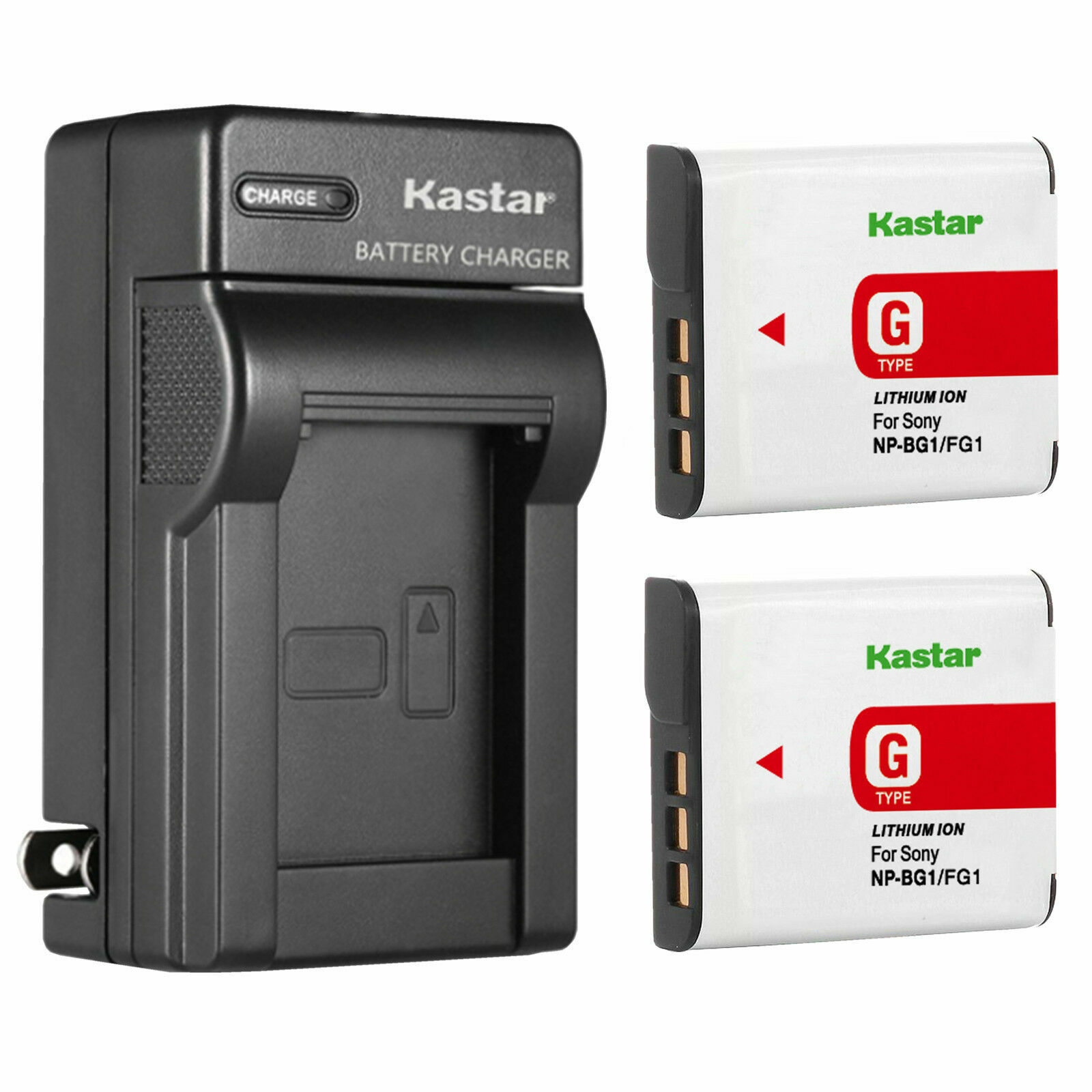 Kastar Battery Wall Charger for Sony NP-BG1 NPFG1 Sony Cyber-shot DSC-H90 Camera