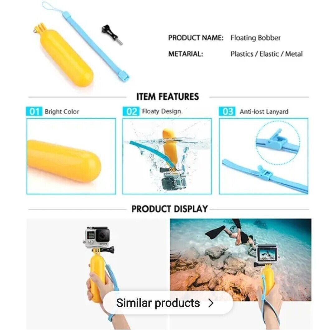 50-in-1 + for Gopro Hero 13 12 11 10 9 + Dive Case Action Camera Accessory Kit