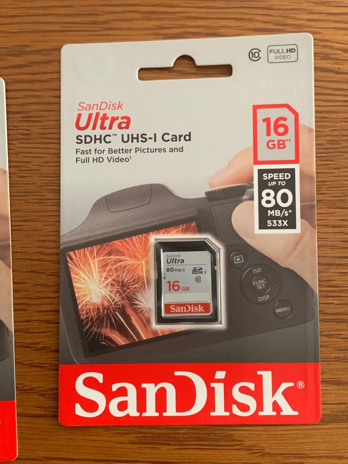 LOT of 4 SanDisk SD Cards 16GB 16 GB SDHC UHS-I Ultra Memory Genuine Sealed