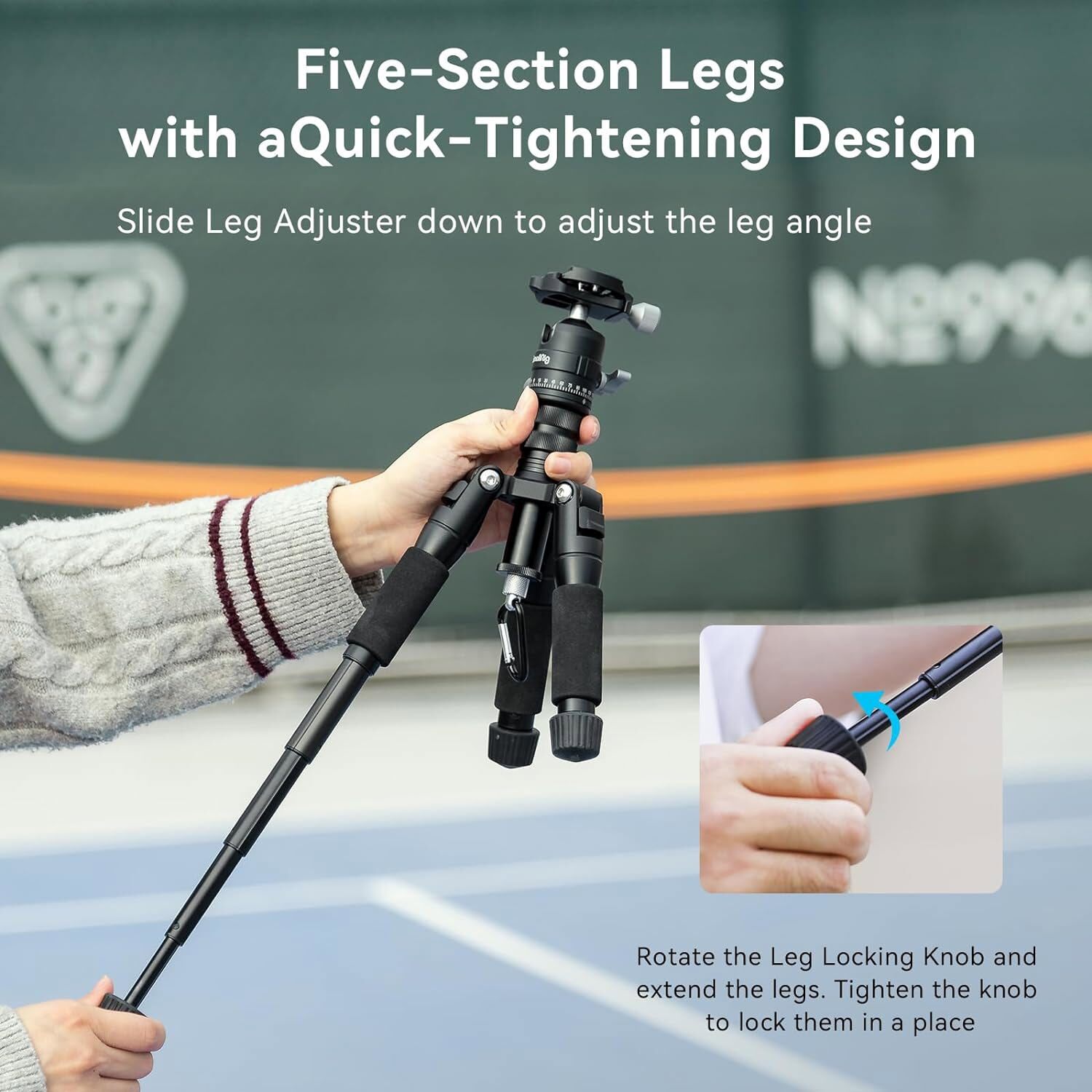 SmallRig RF 05B Portable LED Photography Flashlight Desktop tripod Macro Kit