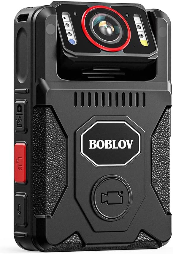 BOBLOV M7Pro 4K GPS Body Worn Camera 128GB Body Mounted Camera with Night Vision
