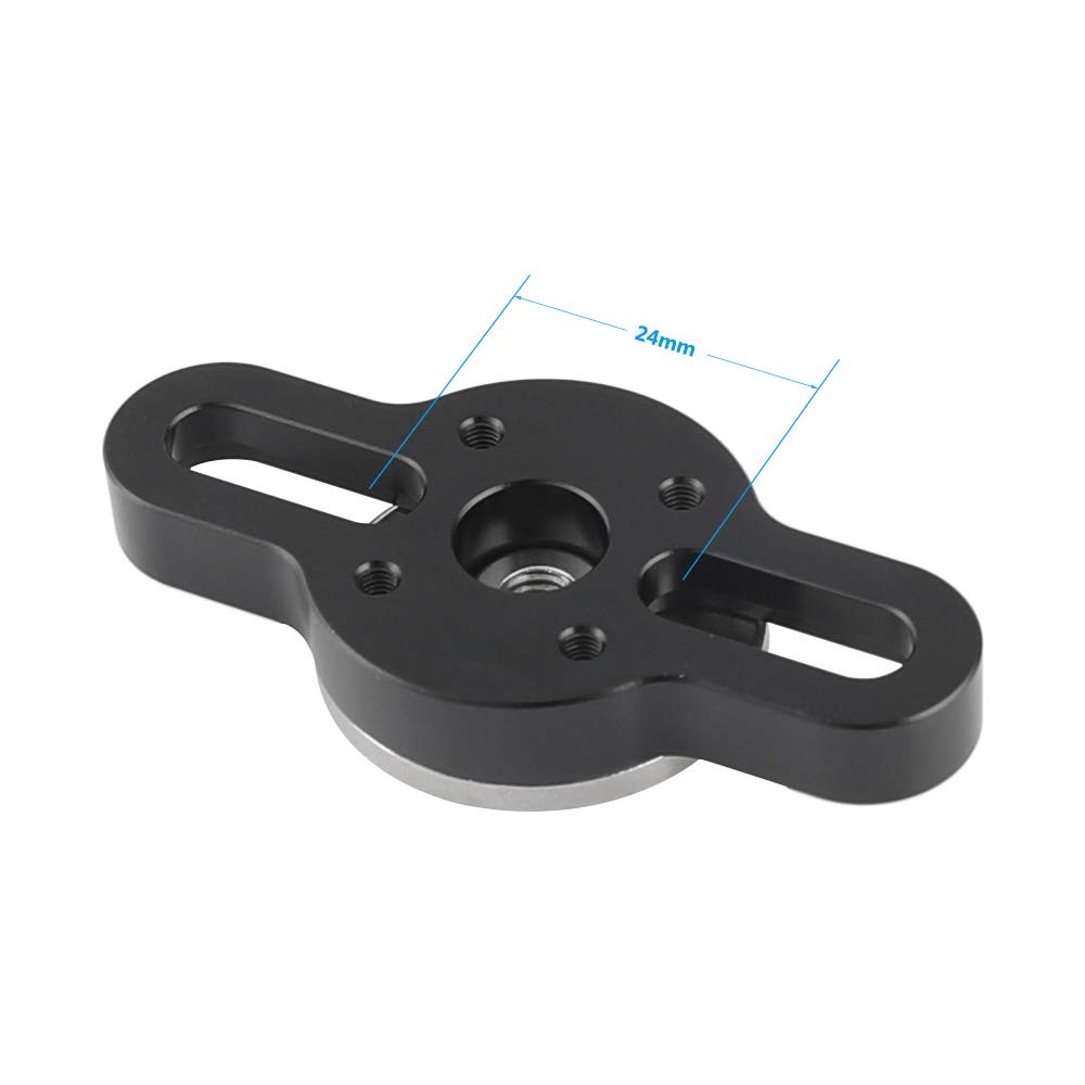 Standard M6 Rosette Connecting Adapter Mount with Two 1/4″-20 Thru Screws