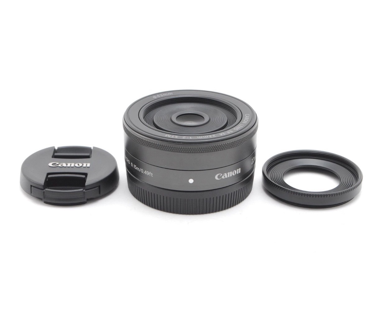 Canon EF-M 22mm f/2 STM Lens for EOS M EF-M Mount Black #Z3939A