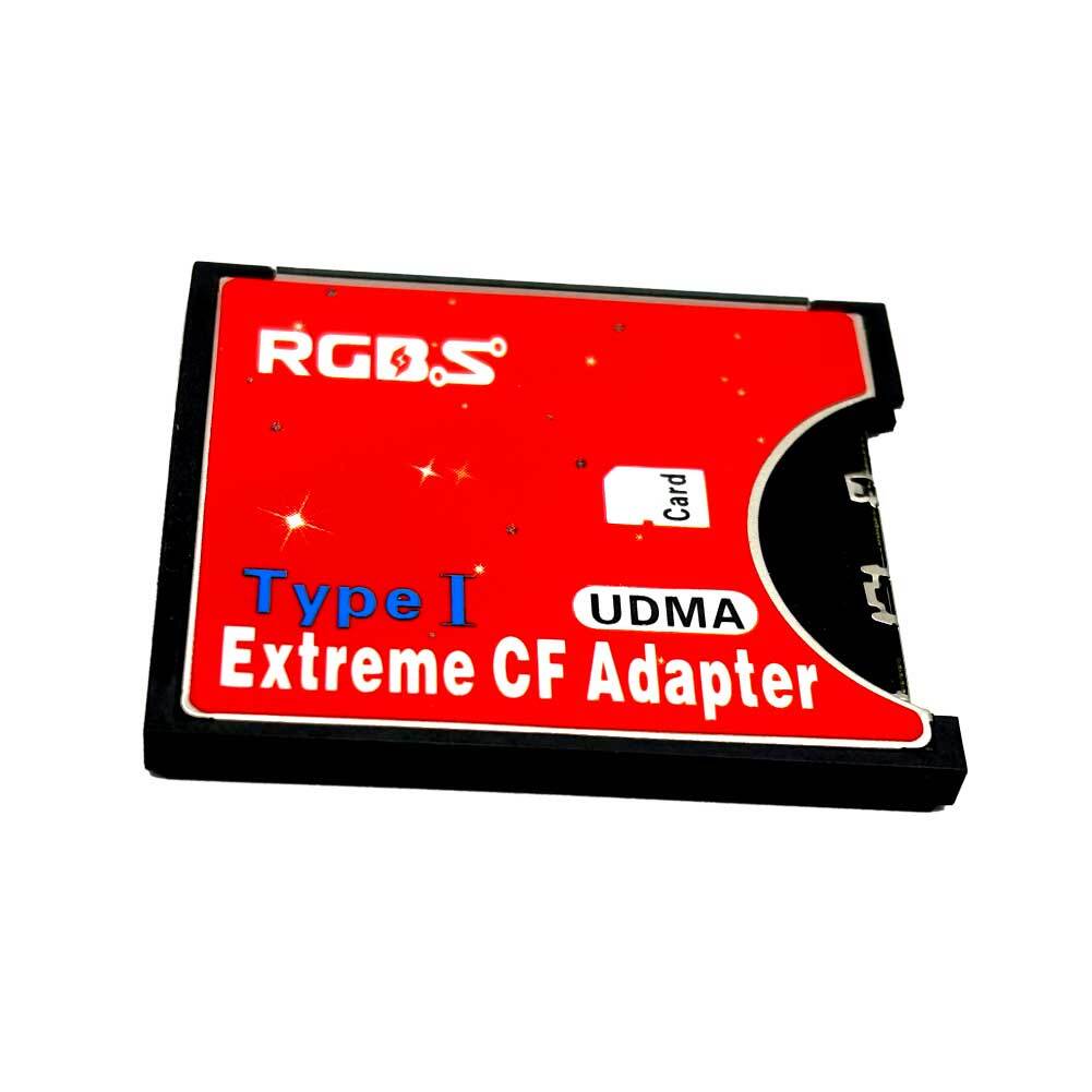 High Speed SDXC SDHC SD to CF Compact Flash Memory Card Reader Adapter Type I US