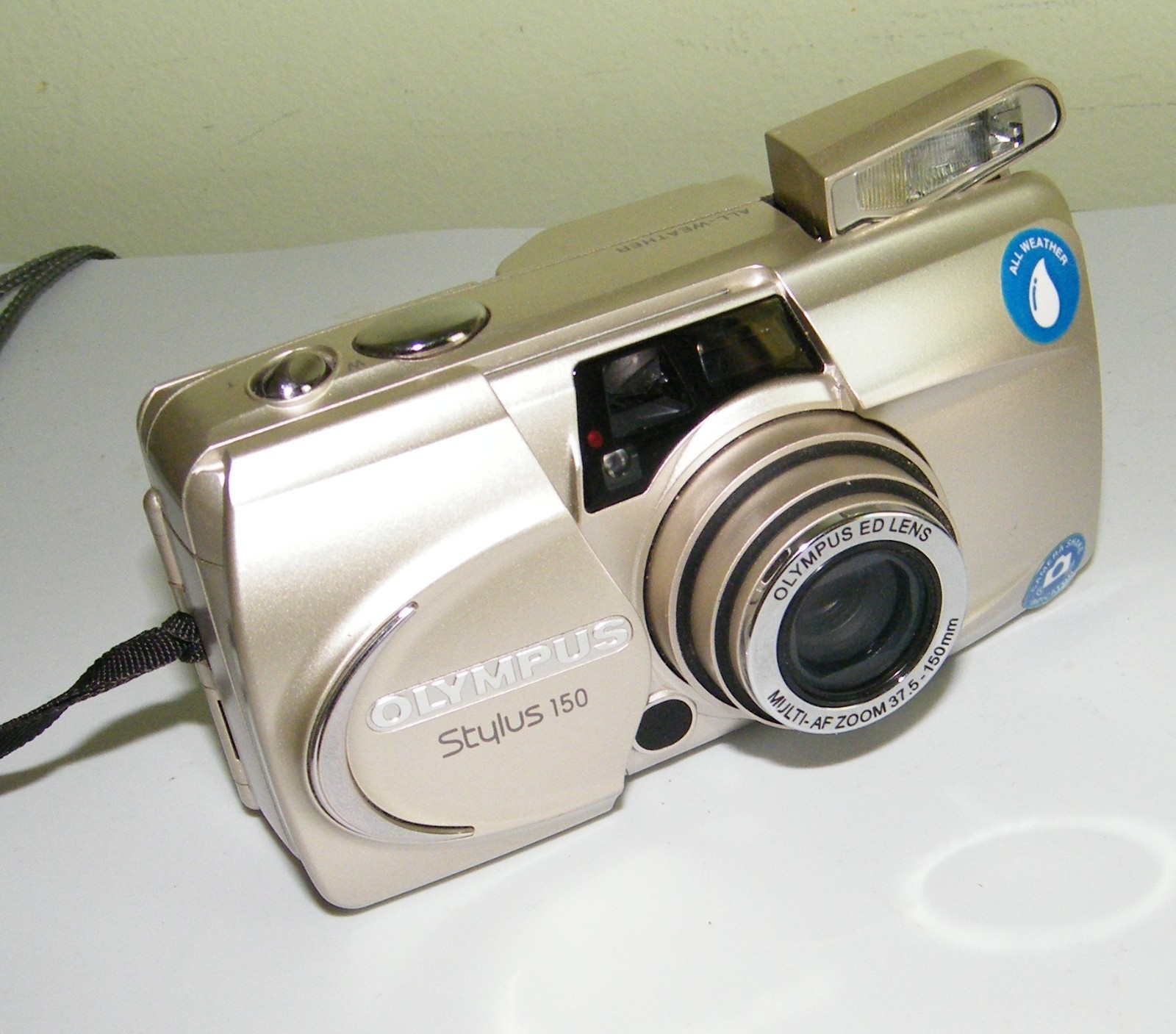 Olympus Stylus 150 Film Camera All Weather Zoom 37.5-150mm Working