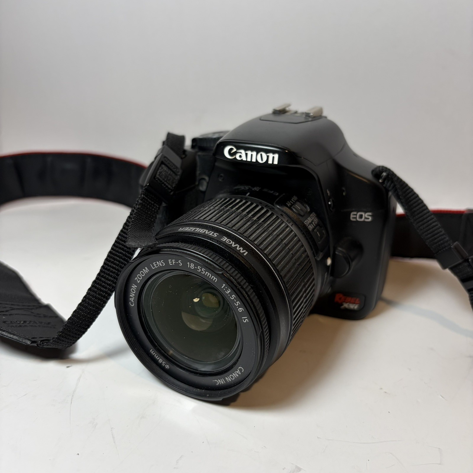 Canon EOS Rebel XSi 450D 12.2MP DSLR Digital Camera w/ EF-S 18-55 IS Lens WORKS!