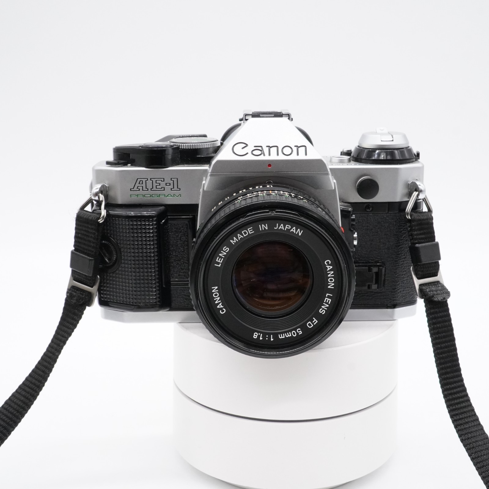 Canon AE-1 Program Camera 50mm f/1.8 Lens w/ Original Box Tested Works
