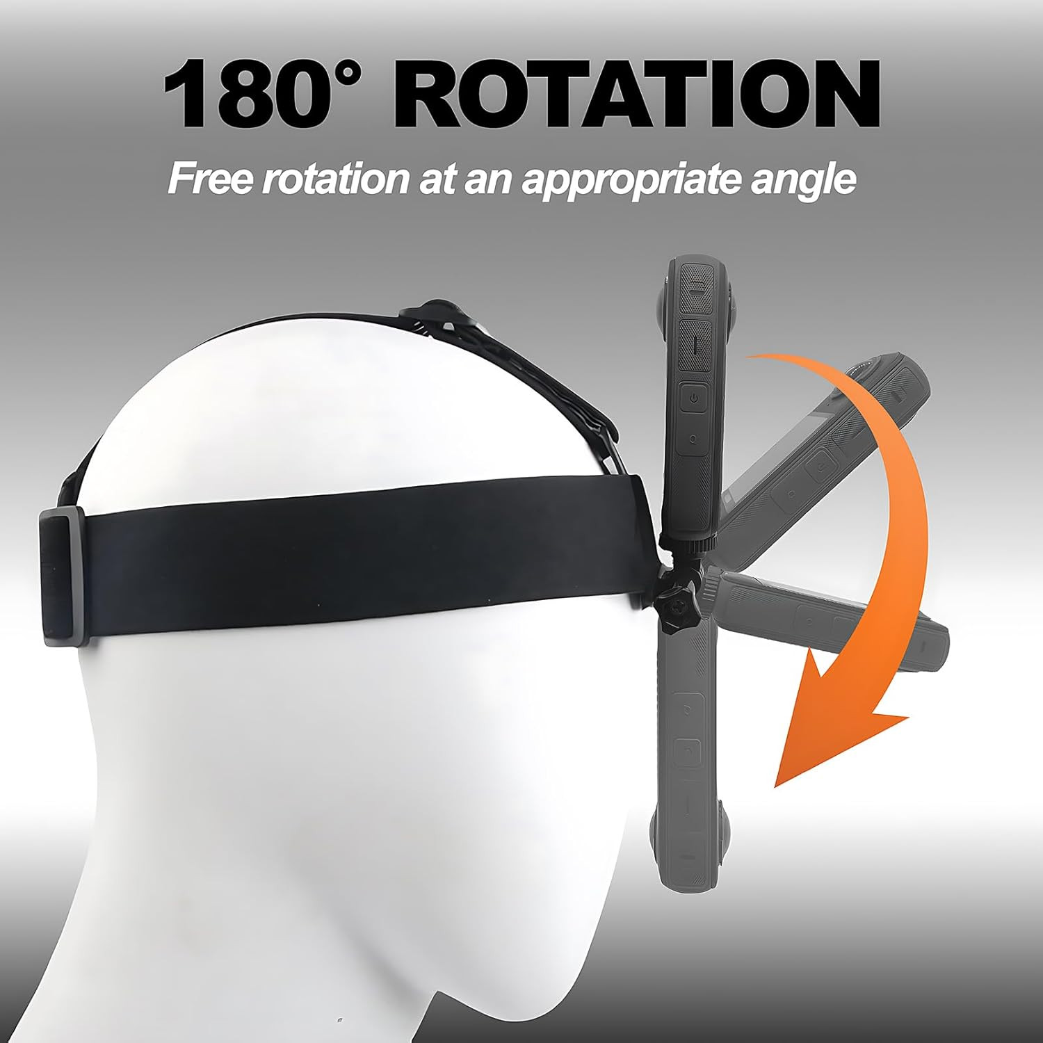 Head Strap Mount for Insta 360 X5 X4 X3 X2 X ACE Pro ONE RS R GO 2 3, Hat Headba
