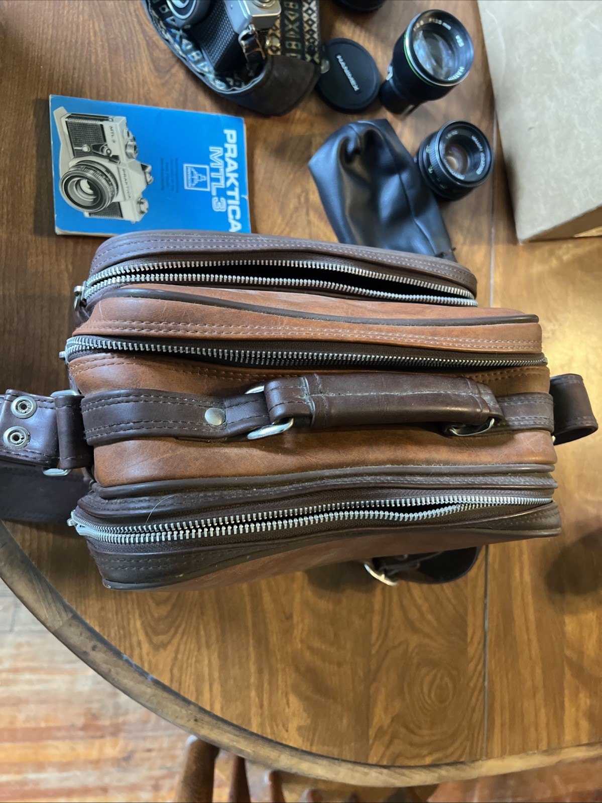 Vintage Praktica MTL-3 Camera with Accessories and Carrying Case Untested