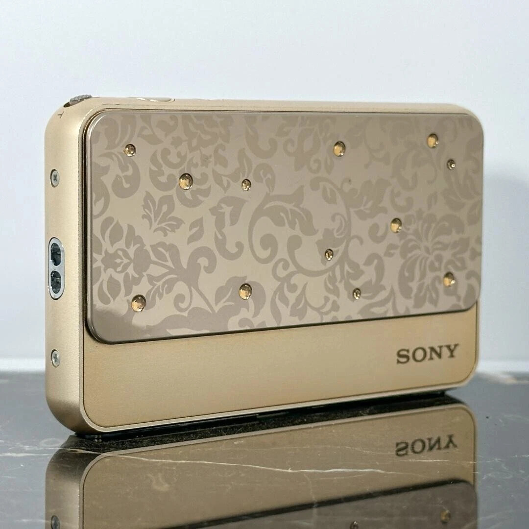 SONY Cyber Shot DSC-T99D 14.1MP CCD Vintage Digital Camera – 90% new-Gold