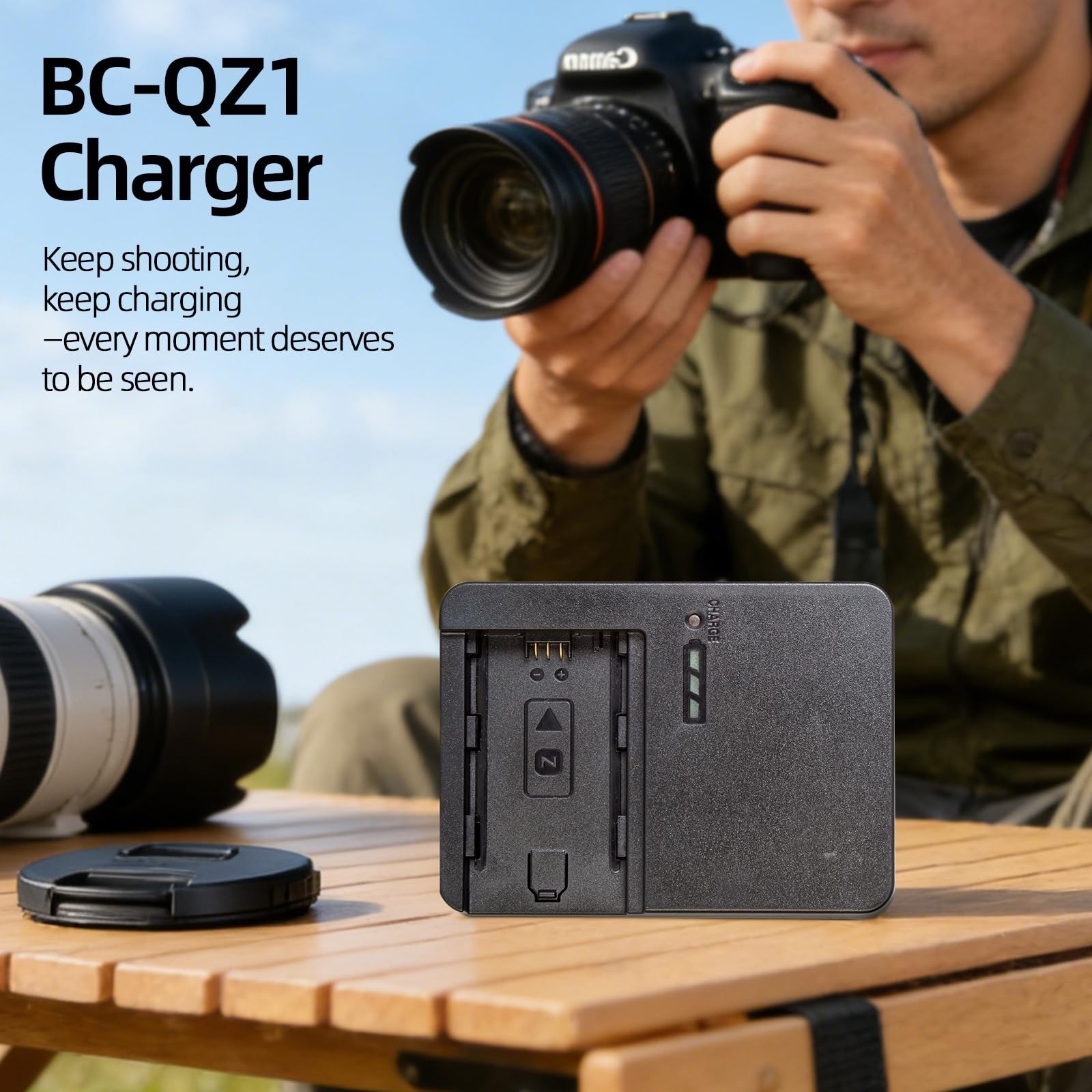 NP-FZ100 Battery Charger for Sony A7IV A7C A7R IV FX3 FX30 A6700