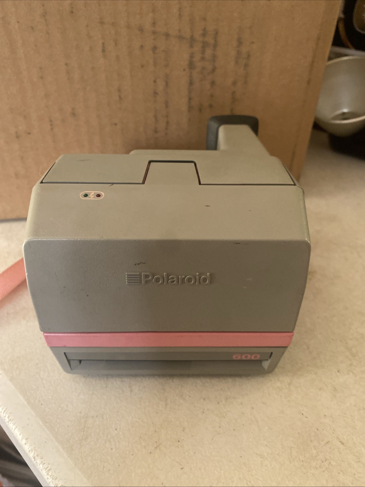 Polaroid Cool Cam 600 Vintage Camera Pink And Gray