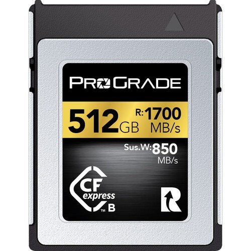 ProGrade Digital 512GB CFexpress 2.0 Type B Gold Memory Card