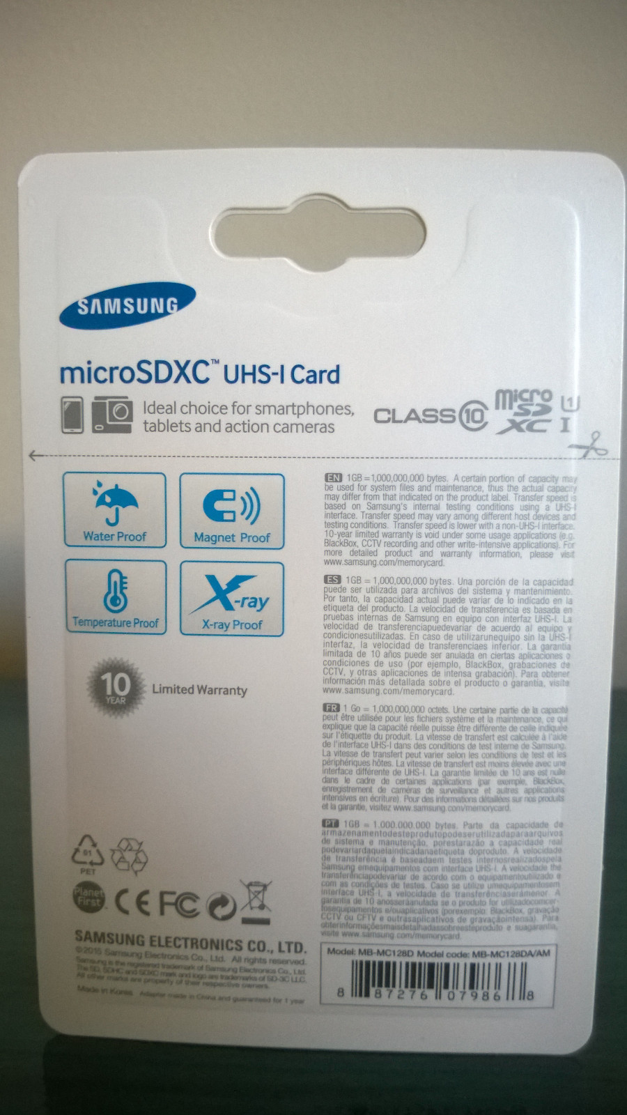 Samsung 128GB Class 10 Evo+ Plus MicroSD MicroSDXC Memory Card w/ Adapter, New