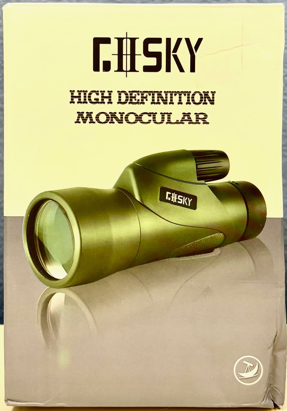 Gosky 12×55 High Definition Monocular w/ Smartphone Holder – FMC Lens/Waterproof