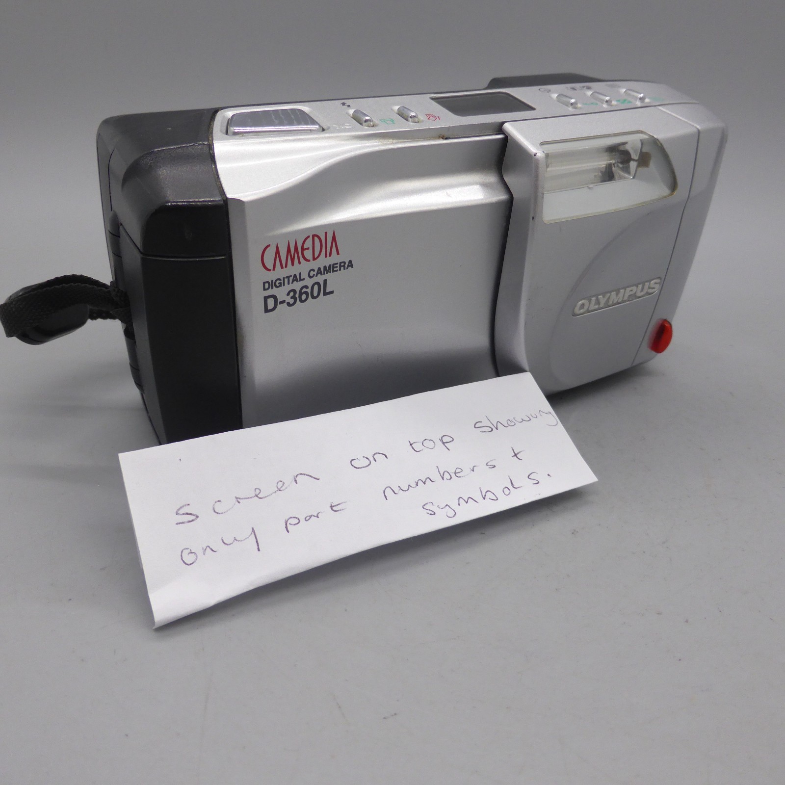 Olympus Digital Camera Camedia D-360L 1.3MP Silver Tested