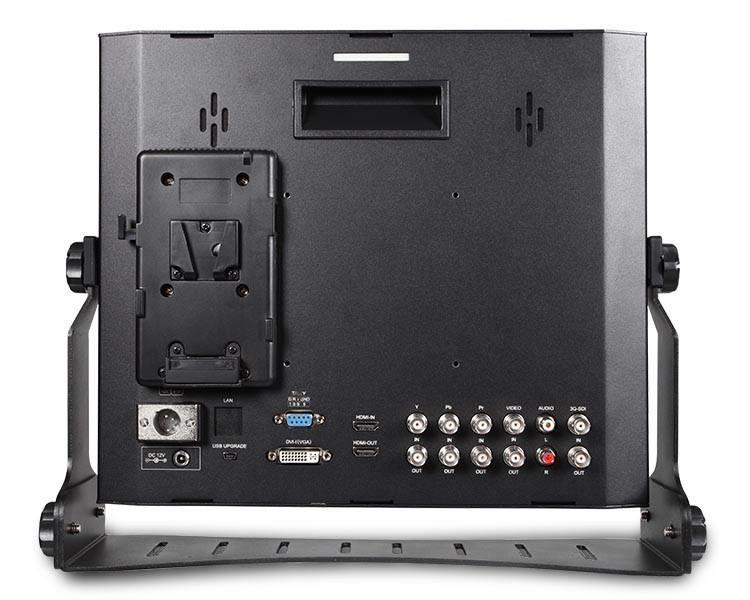 DR150S 15″ Aluminum Design 1024×768 HD Pro Broadcast LCD Monitor 3G-SDI HDMI