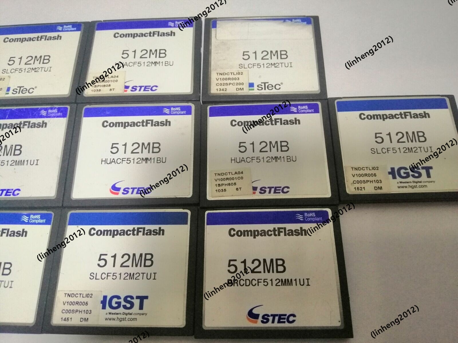 10PCS STEC 512MB CompactFlash CF Card Memory CARD 512MB