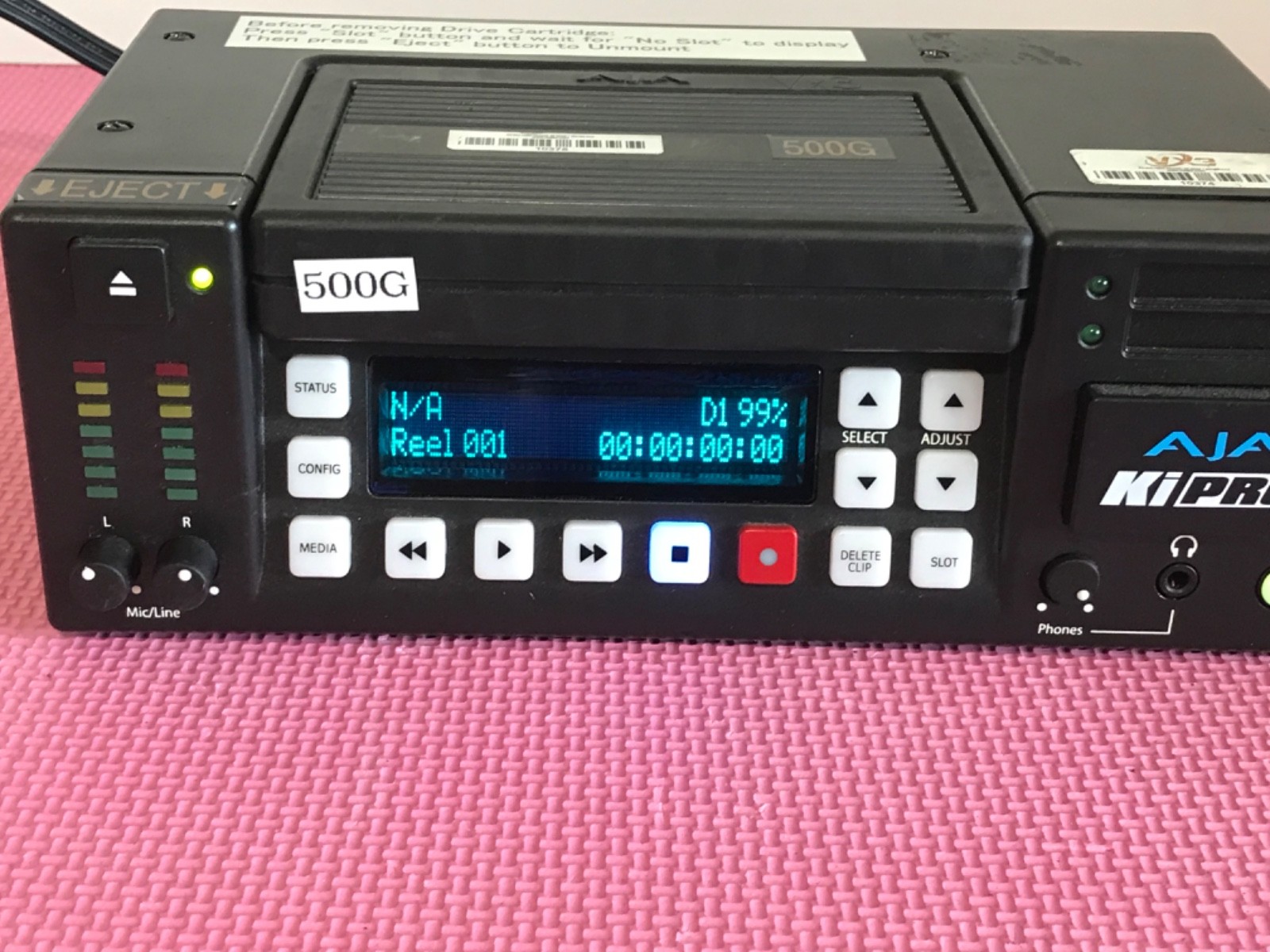AJA Ki Pro File-Based HD/SD Video Recorder and Player w/PS & KI-STOR500 500GB HD