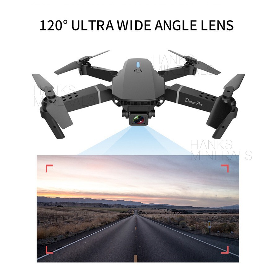 Drone 2023 4K HD Dual Camera WiFi FPV RC Foldable Quadcopter + 4 Batteries