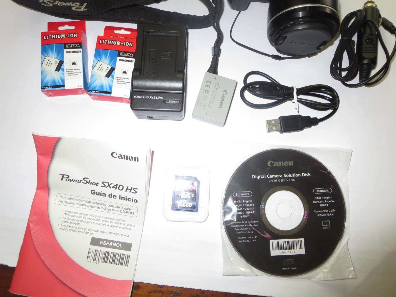 Canon PowerShot SX40 HS Bridge Camera 12.1MP 35x Optical Zoom # 2088 uuuu