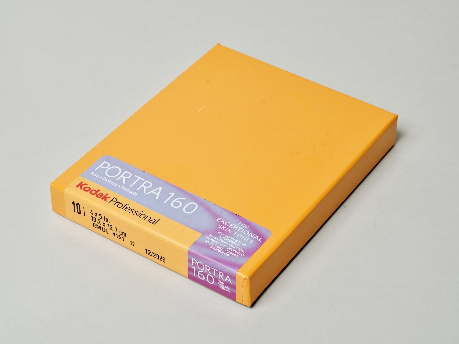 Kodak 4 x 5″ Portra 160 Color Negative Film (10 Sheets)