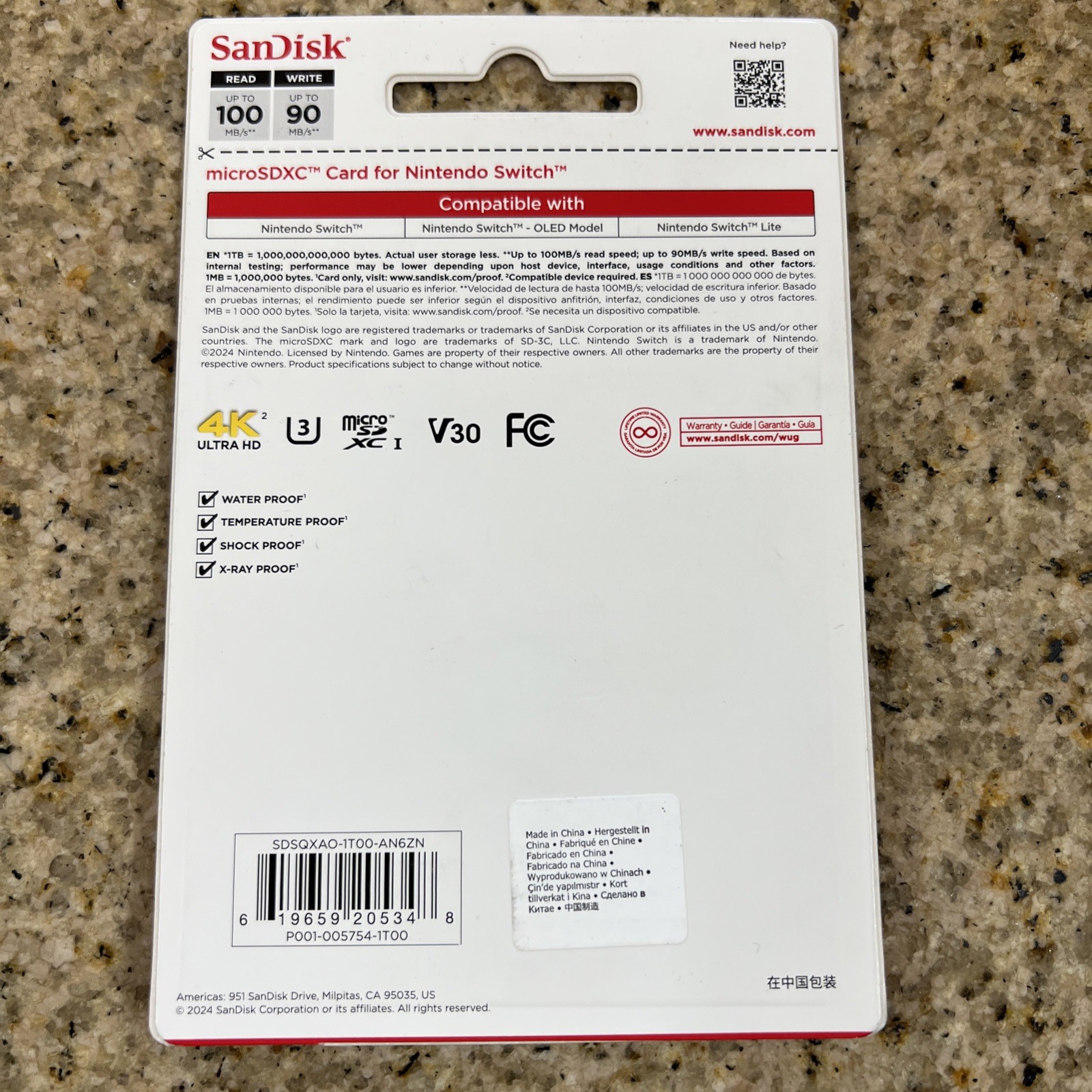 SanDisk 1TB microSDXC Memory Card for Nintendo Switch Zelda Edition – New Sealed